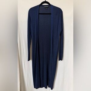 Lane Bryant Elegant Blue Long Sleeve Dress